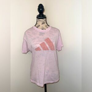 Women's Adidas Pink Short Sleeved T-shirt, Small